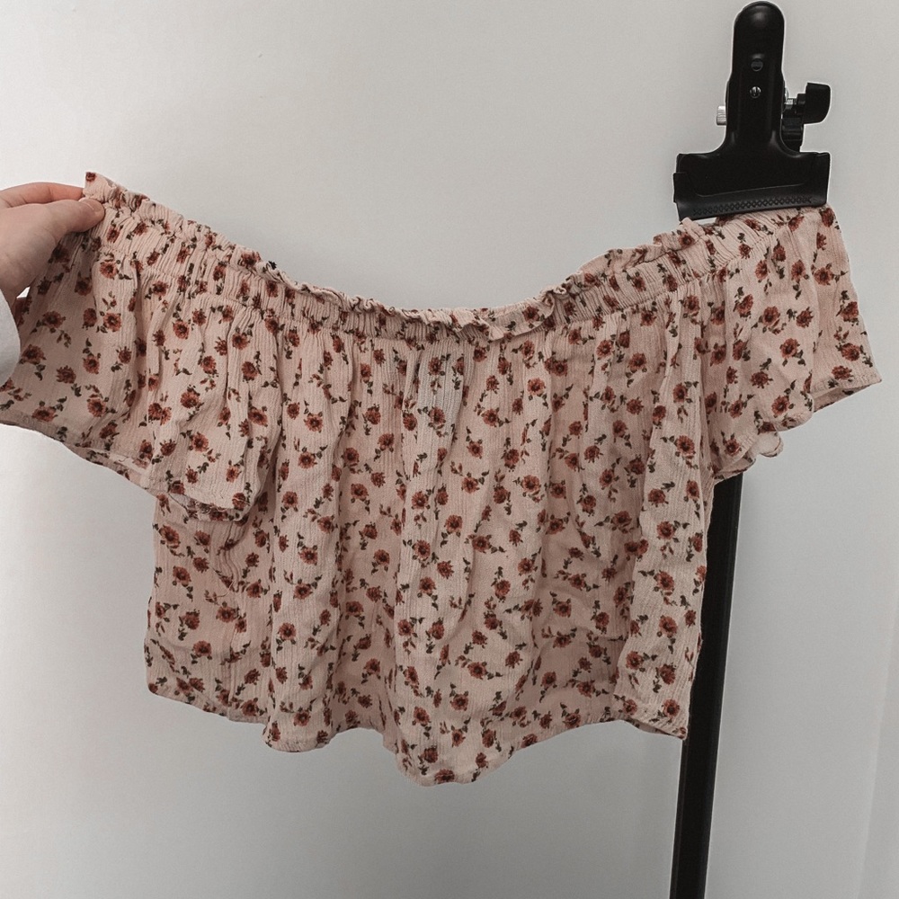 Off the shoulder floral top